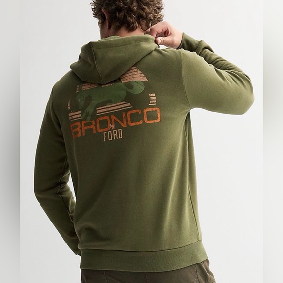Hybrid Apparel Ford Bronco Olive Hoodie - Picture 4 of 8